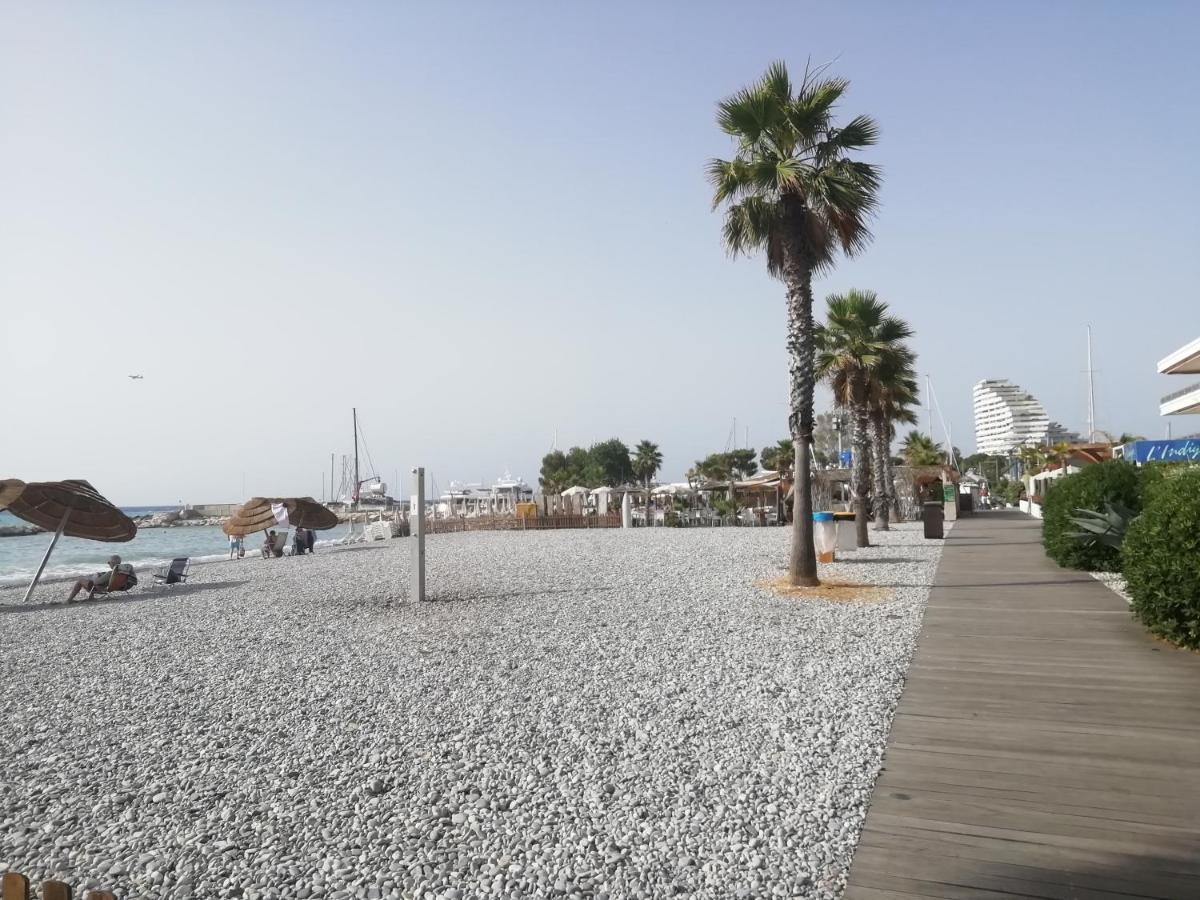 Cote D'Azur Joli Studio 50M Plage, Climatisation , Parking. Villeneuve-Loubet Εξωτερικό φωτογραφία